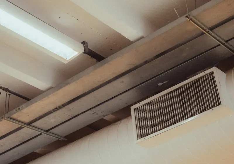 Ductwork in an attic
